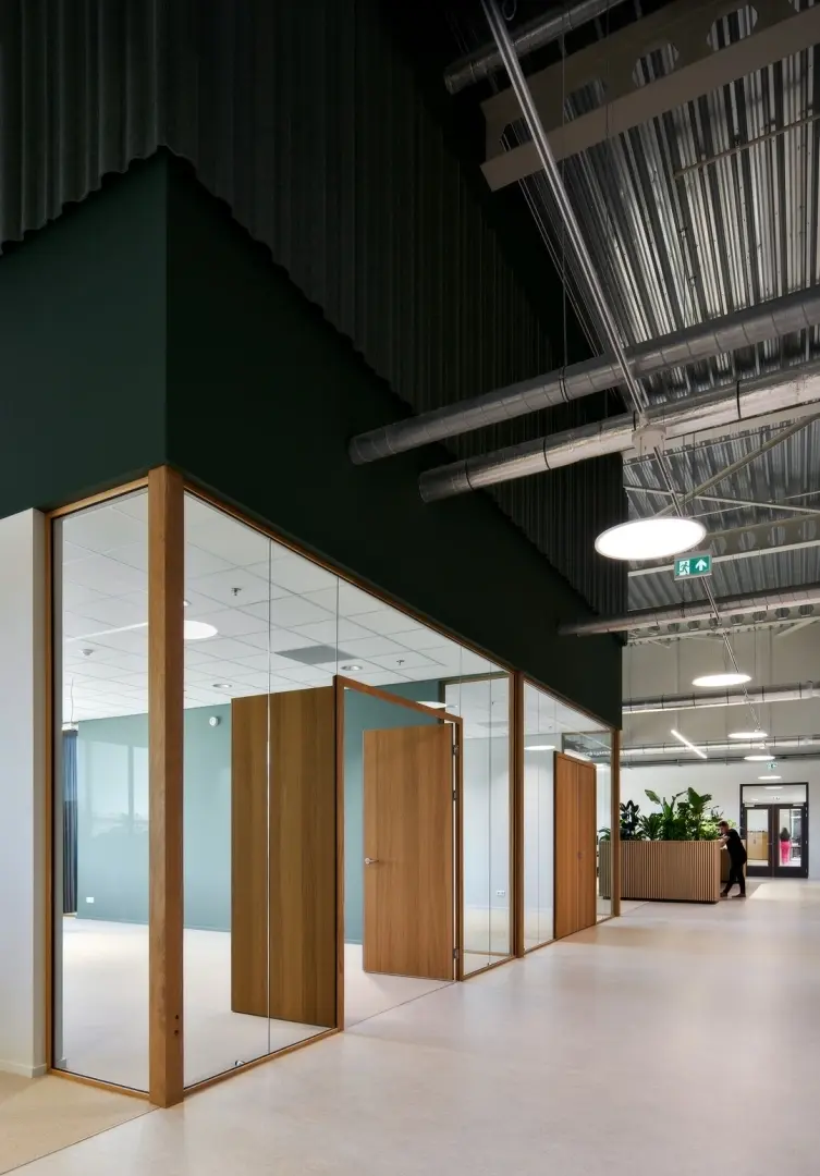 Intek Holz one 33 H&ouml;lzerne Systemwand mit Einfachverglasung 15